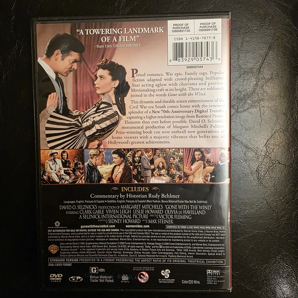 Gone with the Wind Two-Disc 70th Anniversary Edition